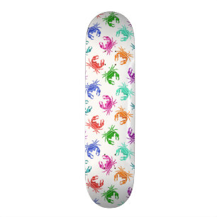 Pattern Of Crabs Skateboard Deck