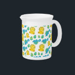 Pattern Of Dinosaurs, Cute Dinosaurs, Baby Dino Beverage Pitcher<br><div class="desc">Cute,  fun and adorable pattern with baby dinosaurs and eggs. Modern and trendy gift,  perfect for the dinosaur lover in your life.</div>