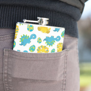 Pattern Of Dinosaurs, Cute Dinosaurs, Baby Dino Flask