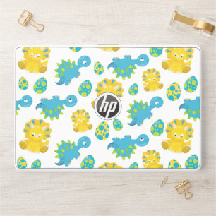Pattern Of Dinosaurs, Cute Dinosaurs, Baby Dino HP Laptop Skin