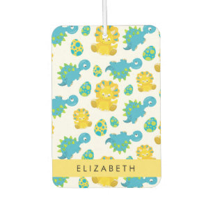 Pattern Of Dinosaurs, Cute Dinosaurs, Your Name Air Freshener