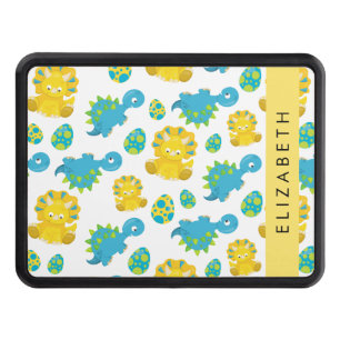 Pattern Of Dinosaurs, Cute Dinosaurs, Your Name Hitch Cover