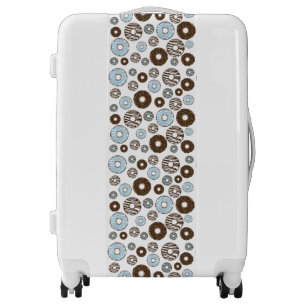 Pattern Of Donuts, Blue Donuts, Brown Donuts Luggage