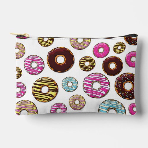 Pattern Of Donuts Colorful Donuts Sprinkles Accessory Pouch