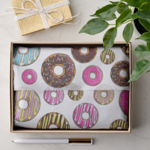 Pattern Of Donuts, Colorful Donuts, Sprinkles Tissue Paper