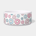 Pattern Of Donuts, Pink Donuts, Blue Donuts Bowl<br><div class="desc">Cute,  fun and adorable pattern with pink and blue donuts. Modern and trendy gift,  perfect for the donut lover in your life.</div>