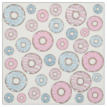 Pattern Of Donuts, Pink Donuts, Blue Donuts Fabric