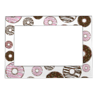 Pattern Of Donuts, Pink Donuts, Brown Donuts