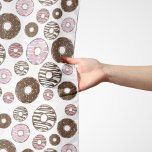 Pattern Of Donuts, Pink Donuts, Brown Donuts Scarf<br><div class="desc">Cute,  fun and adorable pattern with pink and brown donuts. Modern and trendy gift,  perfect for the donut lover in your life.</div>