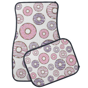 Pattern Of Donuts, Pink Donuts, Purple Donuts Car Floor Mat
