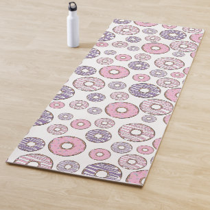 Pattern Of Donuts, Pink Donuts, Purple Donuts Yoga Mat