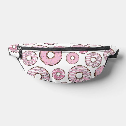 Pattern Of Donuts Pink Donuts Sprinkles Fanny Pack