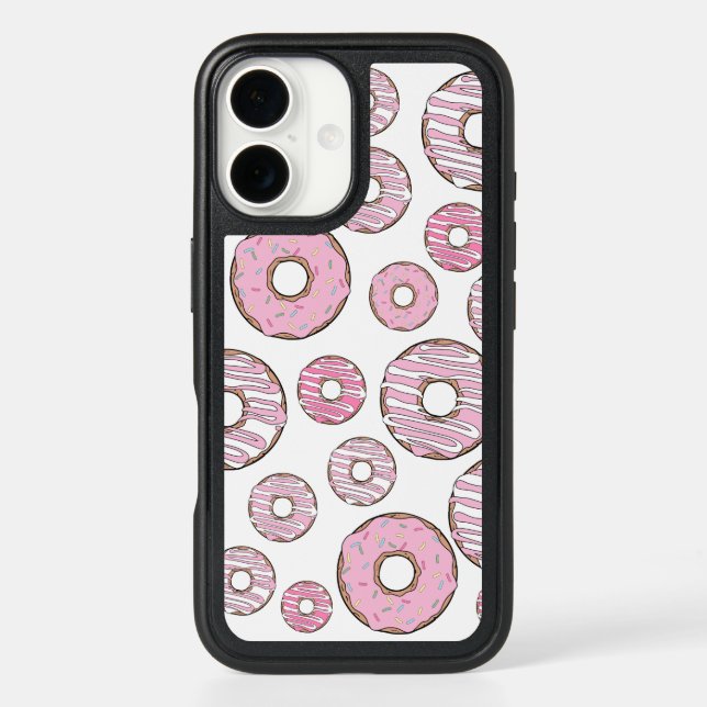 Pattern Of Donuts, Pink Donuts, Sprinkles Otterbox iPhone Case (Back)