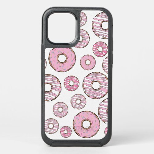 Pattern Of Donuts Pink Donuts Sprinkles OtterBox Symmetry iPhone 12 Case