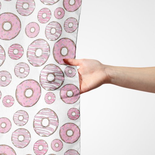 Pattern Of Donuts Pink Donuts Sprinkles Scarf