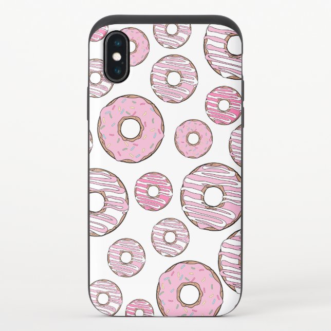 Pattern Of Donuts, Pink Donuts, Sprinkles Uncommon iPhone Case (Back)