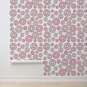Pattern Of Donuts, Pink Donuts, Sprinkles Wallpaper
