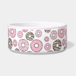 Pattern Of Donuts, Pink Donuts, White Donuts Bowl<br><div class="desc">Cute,  fun and adorable pattern with pink and white donuts. Modern and trendy gift,  perfect for the donut lover in your life.</div>