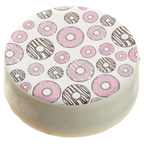 Pattern Of Donuts Pink Donuts White Donuts Chocolate Covered Oreo
