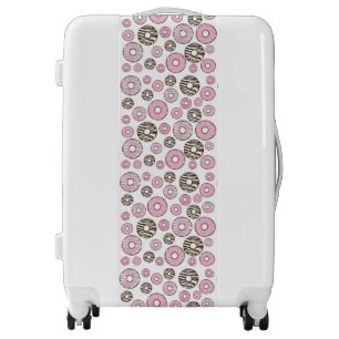 Pattern Of Donuts, Pink Donuts, White Donuts Luggage