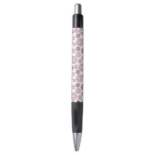 Pattern Of Donuts, Pink Donuts, White Donuts Pen
