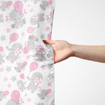 Pattern Of Elephants, Cute Elephants - Pink Gray Scarf<br><div class="desc">Cute,  fun and adorable pattern with elephants,  balloons and stars. Modern and trendy gift,  perfect for the elephant lover in your life.</div>