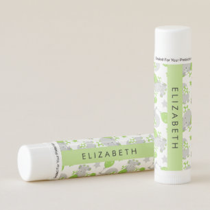 Pattern Of Elephants, Cute Elephants, Your Name Lip Balm