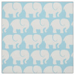 Pattern Of Elephants, Elephant Pattern, Blue Fabric