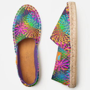Pattern Of Festive Abstract Fireworks Espadrilles