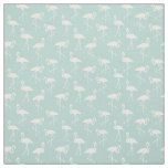 Pattern Of Flamingos, Flamingo Pattern, Blue Fabric