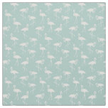 Pattern Of Flamingos, Flamingo Pattern, Blue Fabric