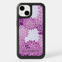Pattern Of Flowers, Purple Dahlia, Your Name