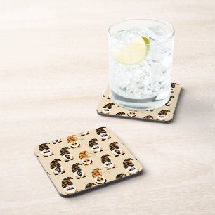 Pattern Of Gnomes, Halloween Gnomes Trick Or Treat Beverage Coaster