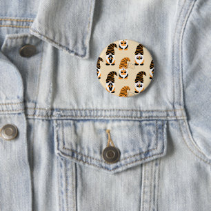 Pattern Of Gnomes, Halloween Gnomes Trick Or Treat Button