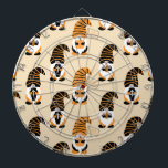 Pattern Of Gnomes, Halloween Gnomes Trick Or Treat Dart Board<br><div class="desc">Cute,  fun and adorable pattern with Halloween gnomes. Modern and trendy,  perfect for Trick or Treat.</div>