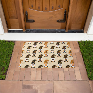 Pattern Of Gnomes, Halloween Gnomes Trick Or Treat Doormat