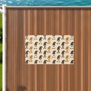 Pattern Of Gnomes, Halloween Gnomes Trick Or Treat Outdoor Rug