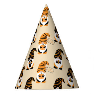 Pattern Of Gnomes, Halloween Gnomes Trick Or Treat Party Hat