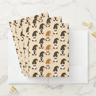 Pattern Of Gnomes, Halloween Gnomes Trick Or Treat Pocket Folder