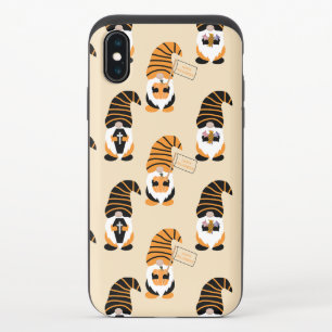 Pattern Of Gnomes, Halloween Gnomes Trick Or Treat iPhone XS Slider Case