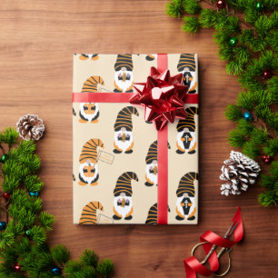Pattern Of Gnomes, Halloween Gnomes Trick Or Treat Wrapping Paper