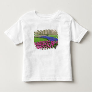 Pattern of Grape Hyacinth, tulips, and 2 Toddler T-shirt
