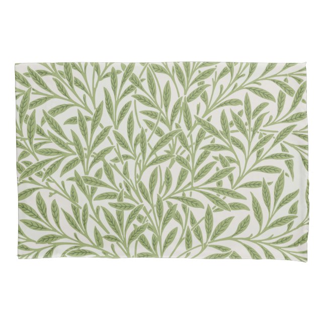 Pattern of green leafy branches  pillow case (Front-Left)