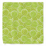 Pattern Of Green Lime Slices Bandana