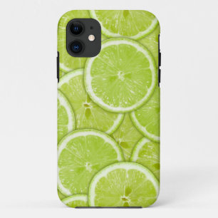 Pattern Of Green Lime Slices iPhone 11 Case