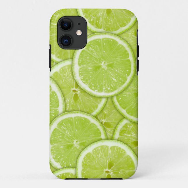 Pattern Of Green Lime Slices Case-Mate iPhone Case (Back)
