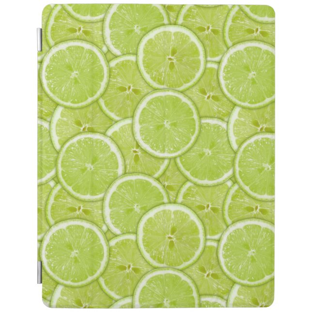 Pattern Of Green Lime Slices iPad Smart Cover (Front)