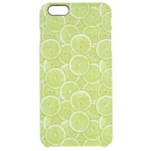 Pattern Of Green Lime Slices Clear iPhone 6 Plus Case