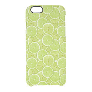 Pattern Of Green Lime Slices Clear iPhone 6/6S Case