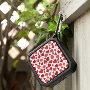 Pattern Of Hearts, Red Hearts, Hearts Pattern Bluetooth Speaker